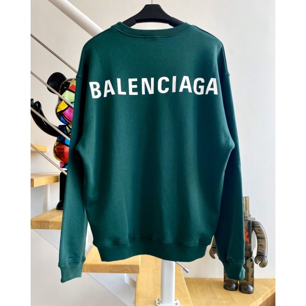 [계단집] 발렌시아가 백로고 맨투맨 다크그린 balenciaga