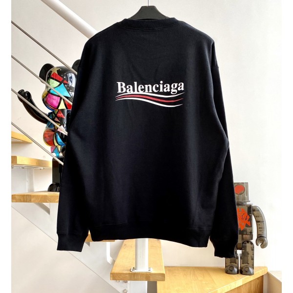 [계단집] 발렌시아가 웨이브 맨투맨 블랙 balenciaga