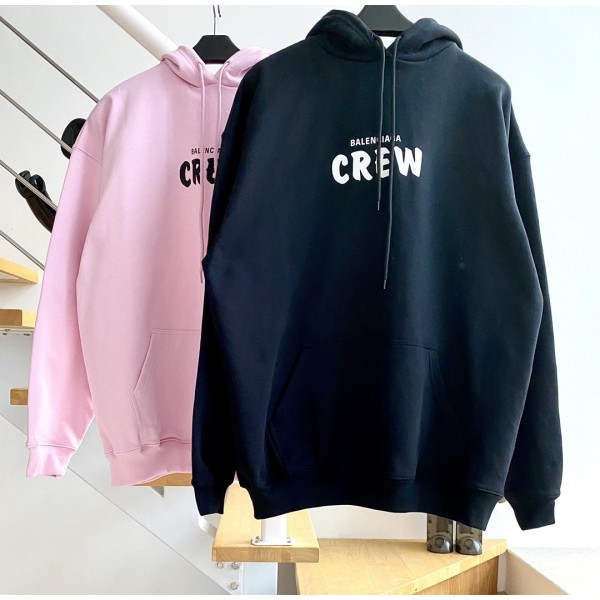 [계단집] 발렌시아가 CREW로고 후드티 2컬러 balenciaga