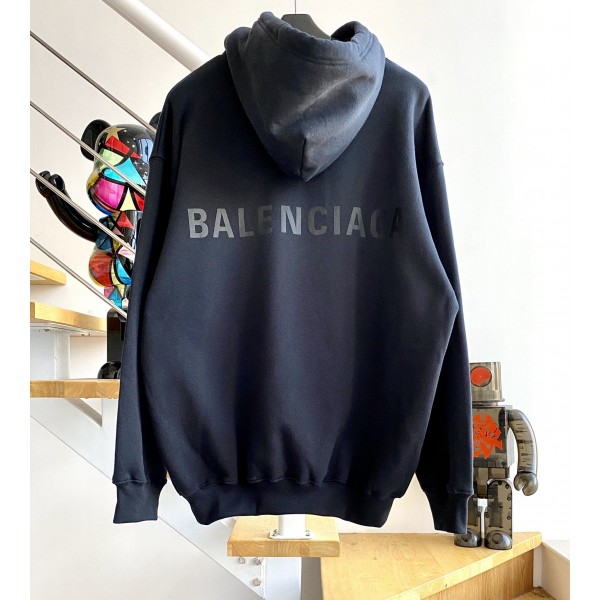 [계단집] 발렌시아가 후드티 뒷면 영문 로고 balenciaga