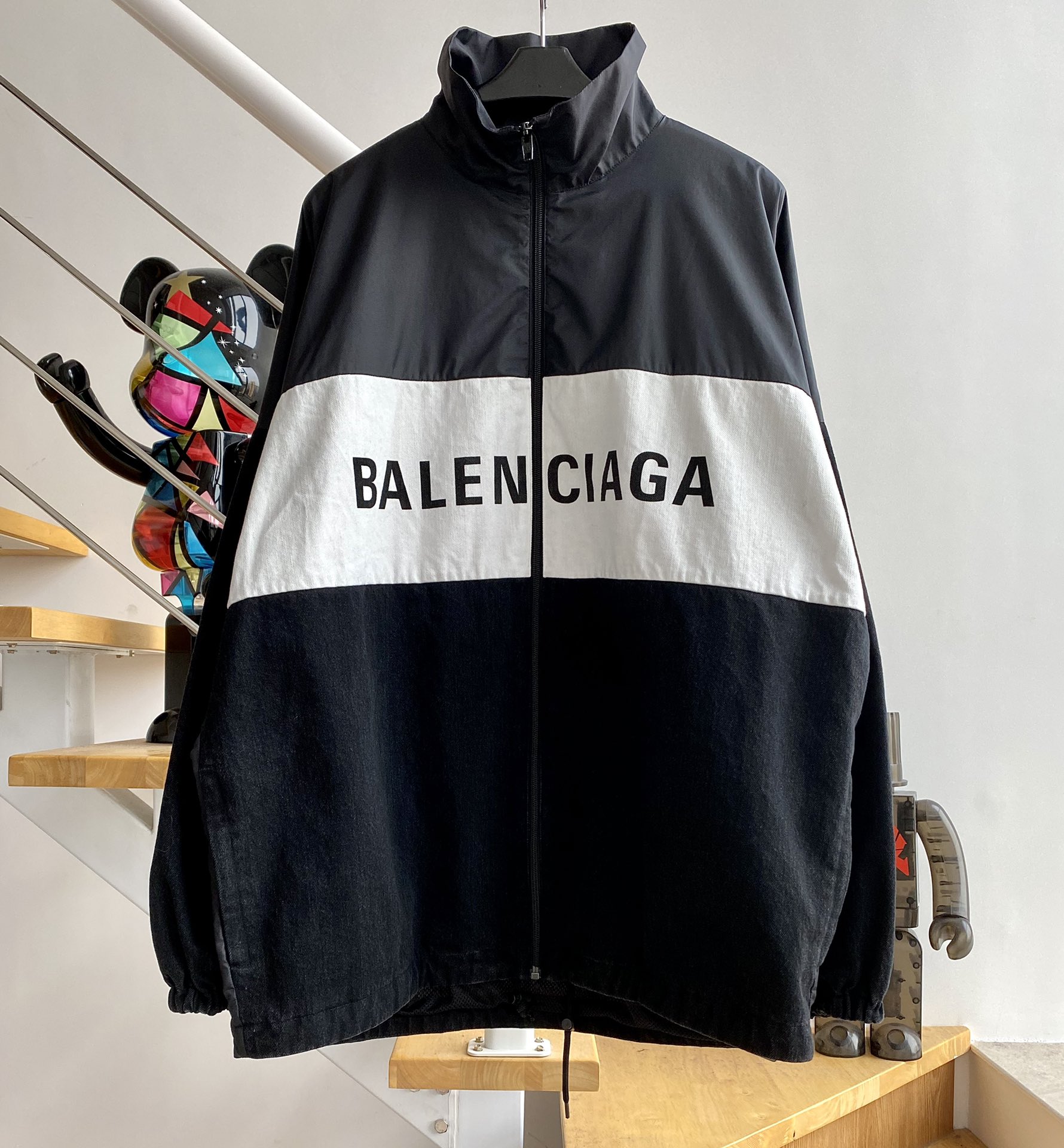 [계단집] 발렌시아가 포플린 데님 바람막이 balenciaga