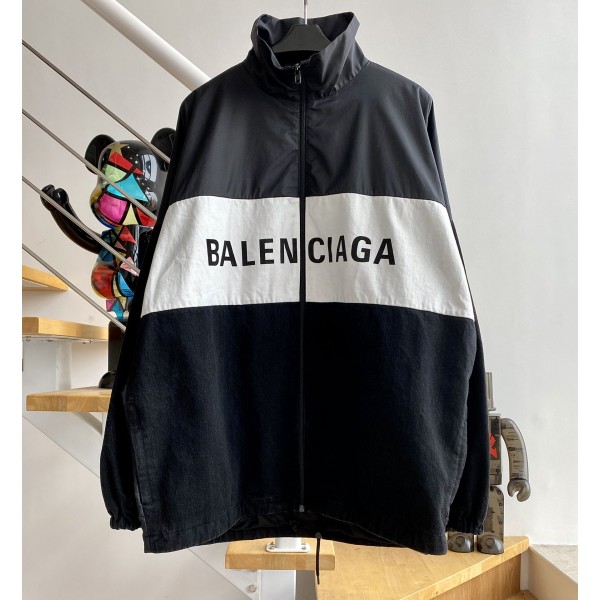 [계단집] 발렌시아가 포플린 데님 바람막이 balenciaga