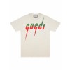 B7 구찌 배색 모노그램 반팔티 아이보리 Gucci