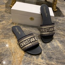 [QR 5009] 디올 Christian Dior 자수 슬리퍼 Dior