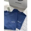 TJ공장 발렌시아가 BB 스몰 로고 티셔츠 블루 balenciaga