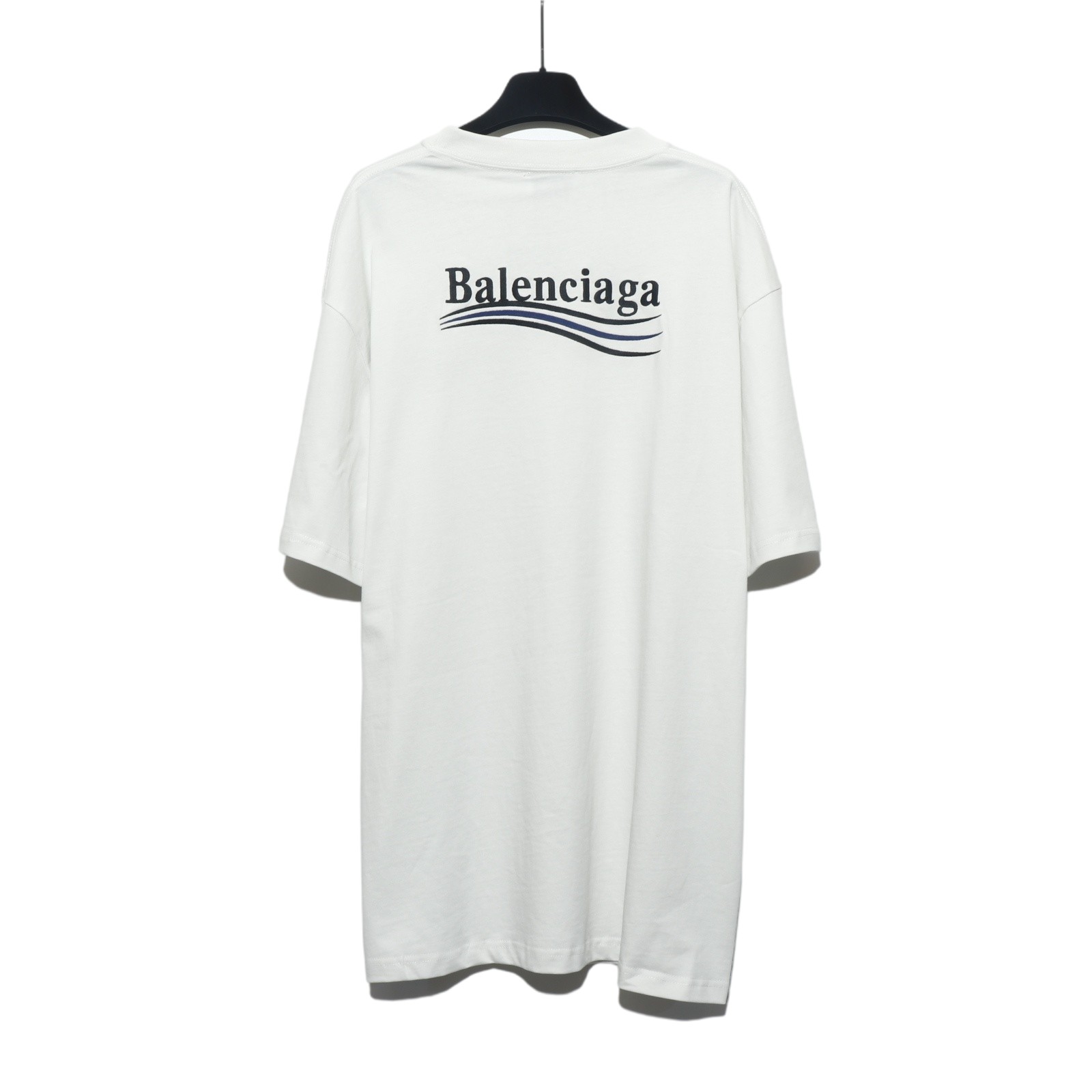 GTR공장 발렌시아가 웨이브 자수 티셔츠 화이트 balenciaga