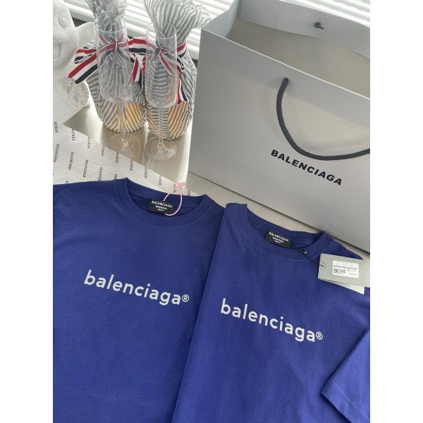 TJ공장 발렌시아가 레터링 패턴 티셔츠 3컬러 balenciaga