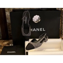 [팬더샵] 샤넬 레더 CC 로고 배색 슬링백 2컬러 Chanel