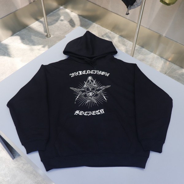 GTR공장 발렌시아가 20/FW Hoodie 후드티 블랙 balenciaga