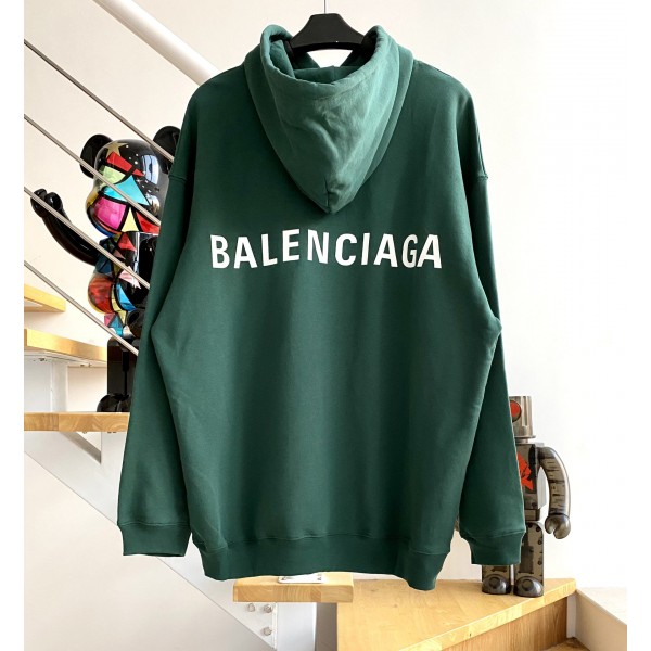 [계단집] 발렌시아가 백로고 후드티 다크그린 balenciaga