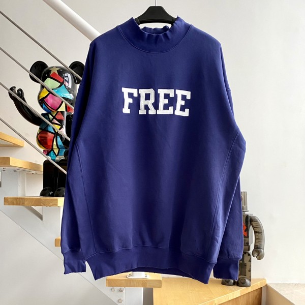 [계단집] 발렌시아가 FREE 맨투맨 블루 balenciaga