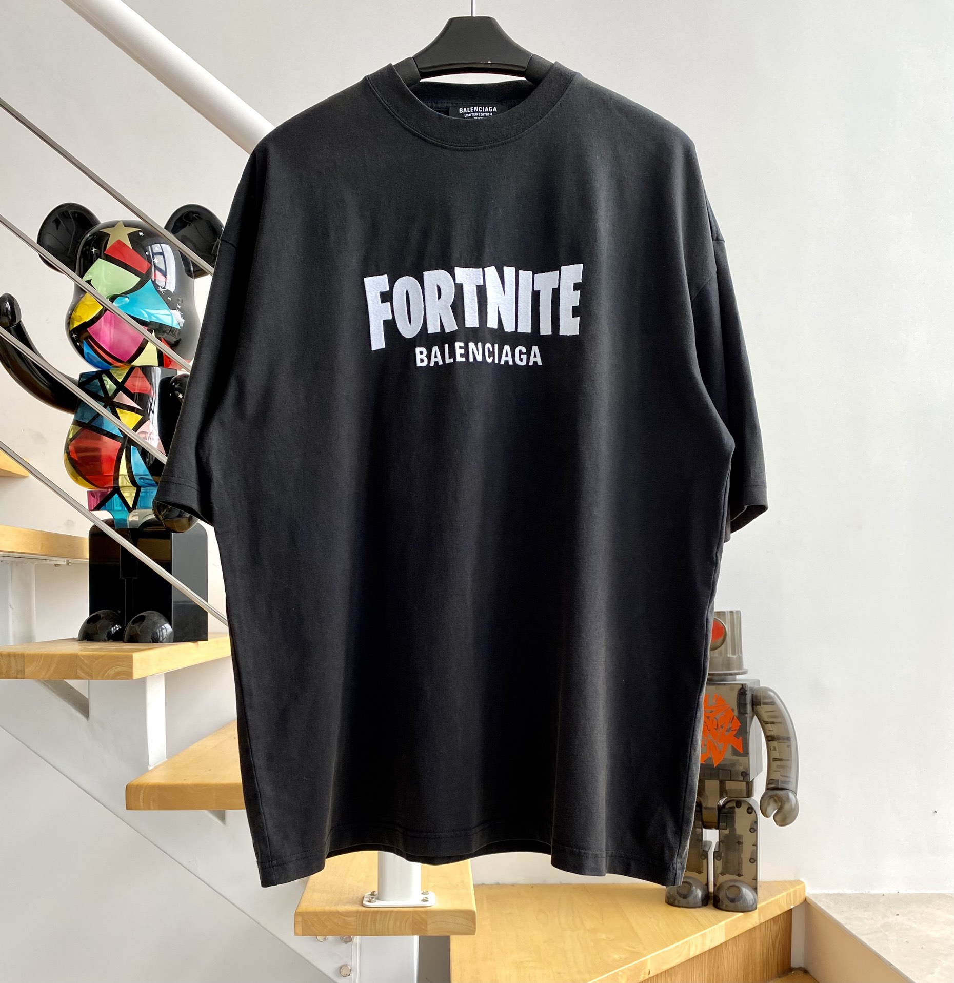 [계단집] 발렌시아가 Fortnite 리테일 로우 반팔티 블랙 balenciaga