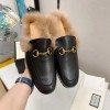 [AN3] 구찌 프린스타운 홀스빗 양털 레더 슬리퍼 블로퍼 Gucci