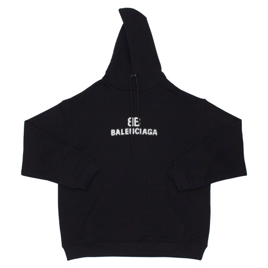 GTR공장 발렌시아가 21FW 모자이크 모노그램 BB 후드티 블랙 balenciaga