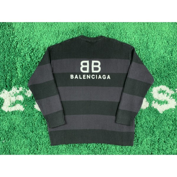 [잔디집2] 발렌시아가 BB 모노그램 큰 스트라이프 스웨터 balenciaga