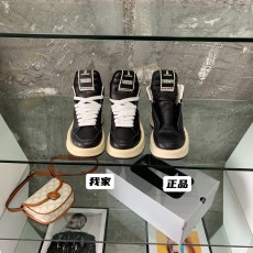 [AN3] Rickowens x converse 레더 별 하이탑 스니커즈 블랙