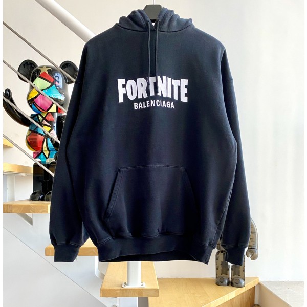 [계단집] 발렌시아가 Fortnite 리테일 로우 후드티 블랙 balenciaga