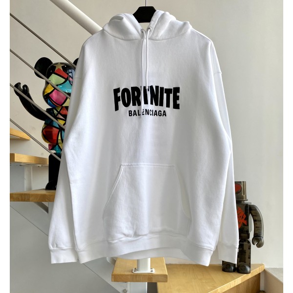 [계단집] 발렌시아가 Fortnite 리테일 로우 후드티 화이트 balenciaga