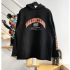 [계단집] 발렌시아가 레드 모노그램 1917 BB 후드티 블랙 balenciaga