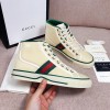 [327] 구찌&디즈니 Tennis 1977 띠 캔버스 하이탑 스니커즈 Gucci