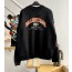 [계단집] 발렌시아가 레드 모노그램 1917 BB 대미지 맨투맨 블랙 balenciaga