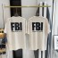 V공장 발렌시아가 검정 FBI 패턴 반팔티 베이지 balenciaga