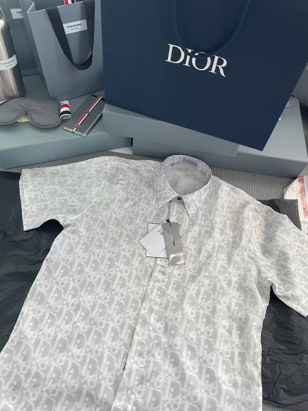 TJ공장 디올 오블리크 잠사 반팔 셔츠 Dior