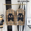 V공장 버버리 뒷면 검정 패턴 체크 셔츠 burberry