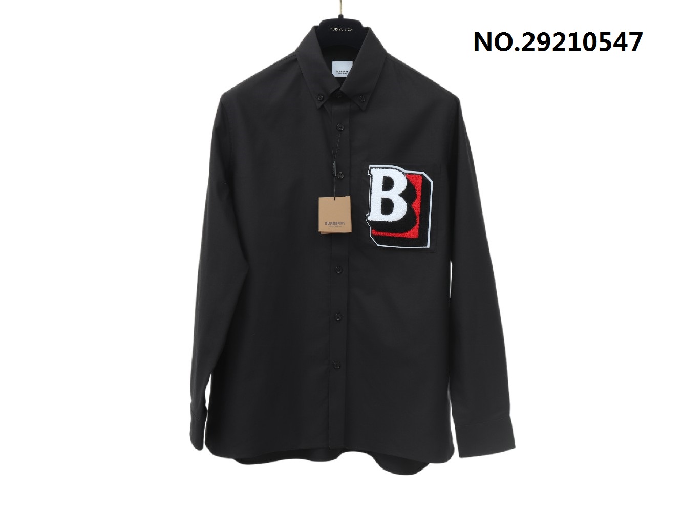 GTR공장 버버리 포켓 3D B 이니셜 셔츠 블랙 burberry