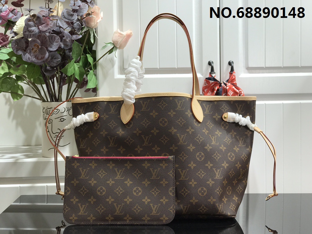 [88factory] 루이비통 모노그램 네버풀 32*29*17cm M40995 버건디 LOUIS VUITTON