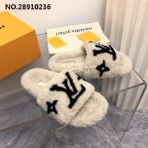 [AN3] 루이비통 LV 로고 양털 슬리퍼 3컬러 LOUIS VUITTON