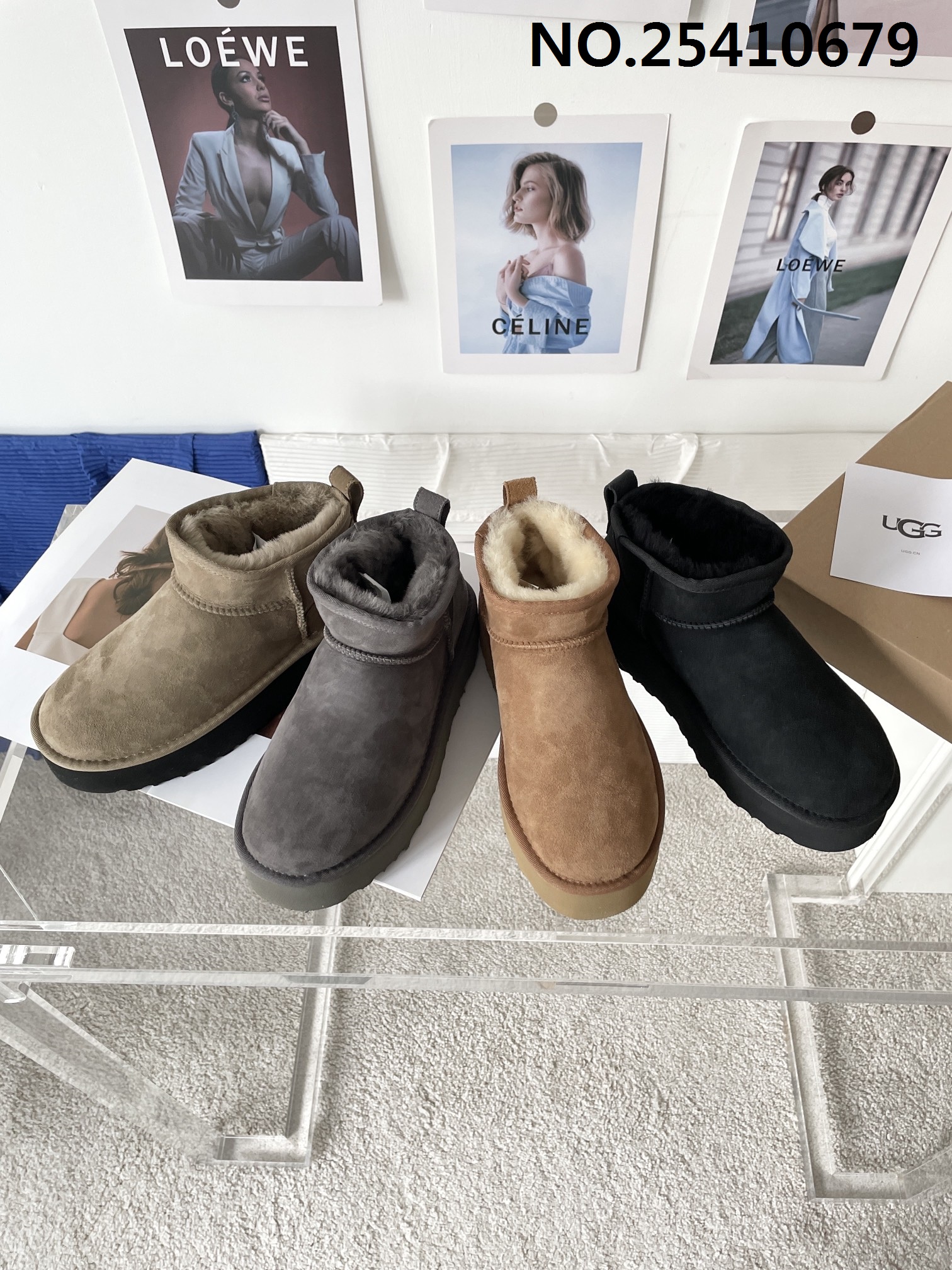 [327] UGG 미니 스노 앵클 부츠 4컬러 5cm 어그