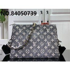 [88factory] 루이비통 숄더백 데님 블랙 M57790 26*20*12cm LOUIS VUITTON