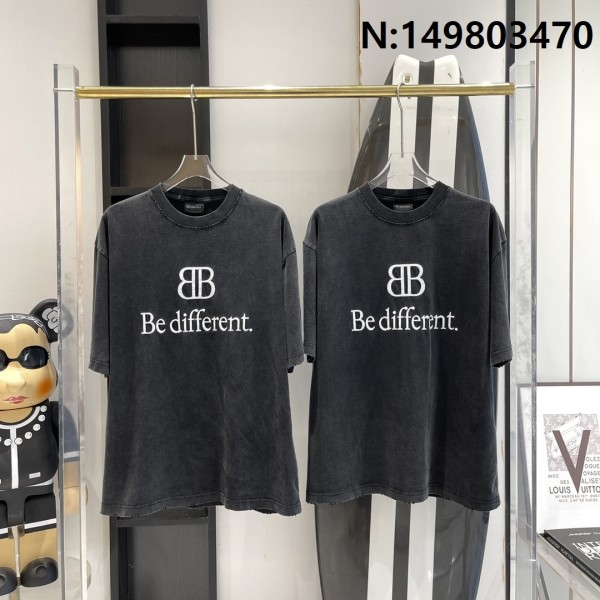 V공장 발렌시아가 BB Be different 반팔티 블랙 balenciaga