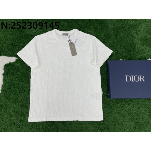 [잔디집1] 디올 오블리크 각인 반팔티 화이트 Dior