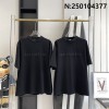 V공장 발렌시아가 모노그램 자수 단색 양면 반팔티 블랙 balenciaga