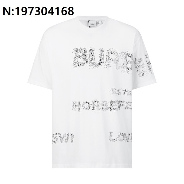 [잔디집2] 버버리 큐빅 모노그램 반팔티 화이트 burberry