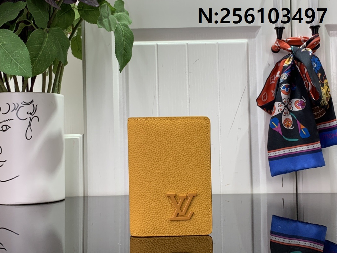 [88factory] 루이비통 M81809 포켓 오거나이저 카드지갑 8*11*1cm 옐로우 LOUIS VUITTON