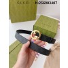 구찌 GG 인터로팅 레더 벨트 734771 3.0cm Gucci