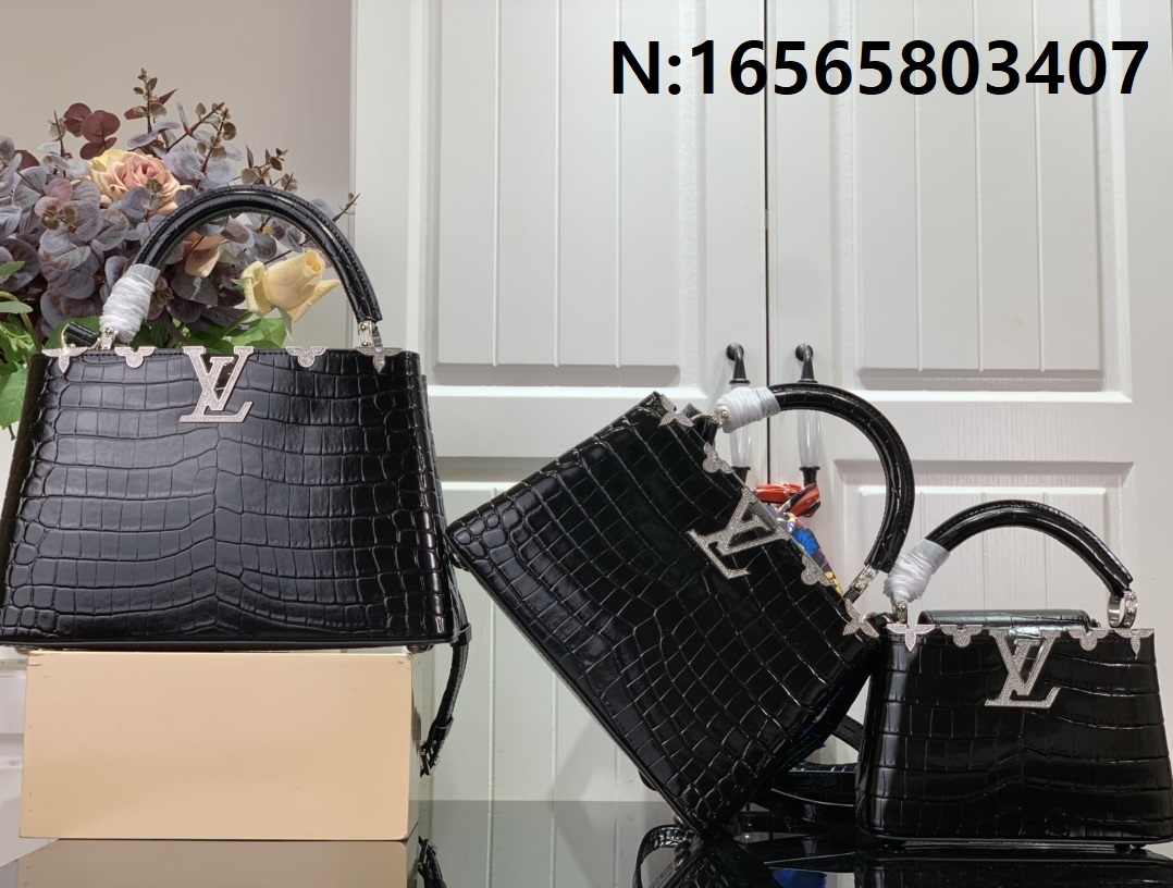 [88factory] 루이비통 크로커 무늬 카퓌신 M56669 3사이즈 실버 LOUIS VUITTON