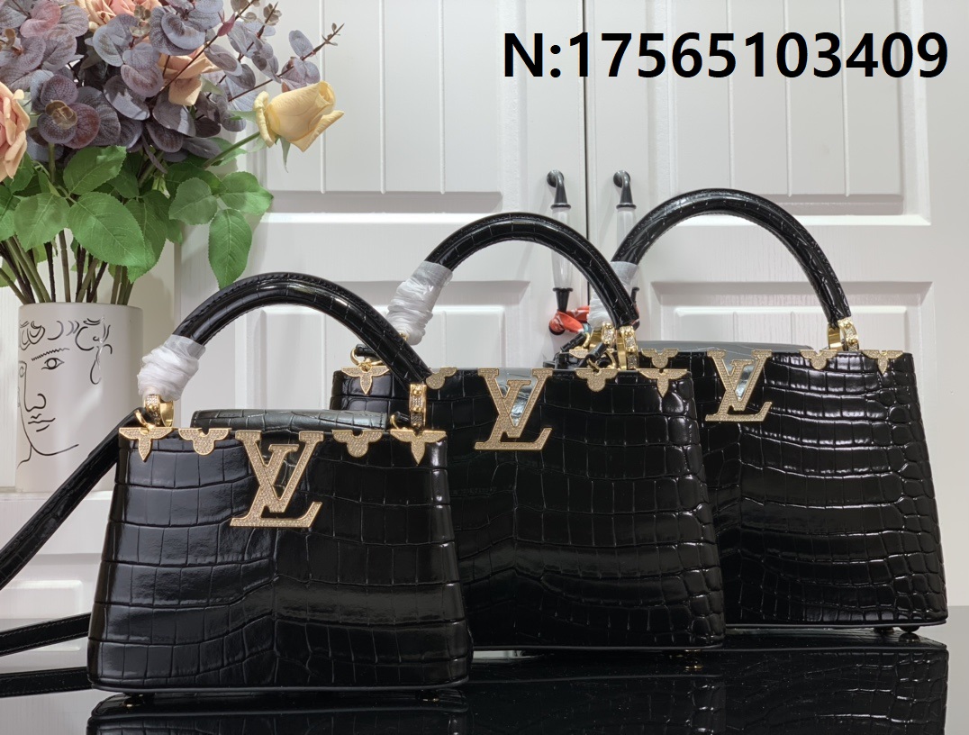 [88factory] 루이비통 크로커 무늬 카퓌신 M56669 3사이즈 골드 LOUIS VUITTON