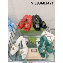 [AN3] 구찌 골드 GG로고 샌들 힐 4컬러 7.5cm Gucci