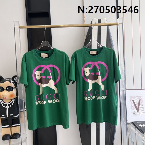 V공장 구찌 23SS 강아지 WOOF 반팔티 그린 Gucci