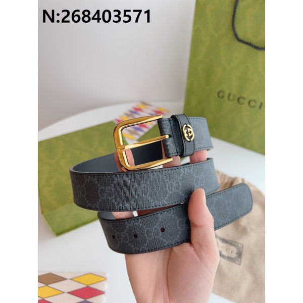 구찌 GG로고 벨트 725307 2컬러 블랙 3.5cm Gucci