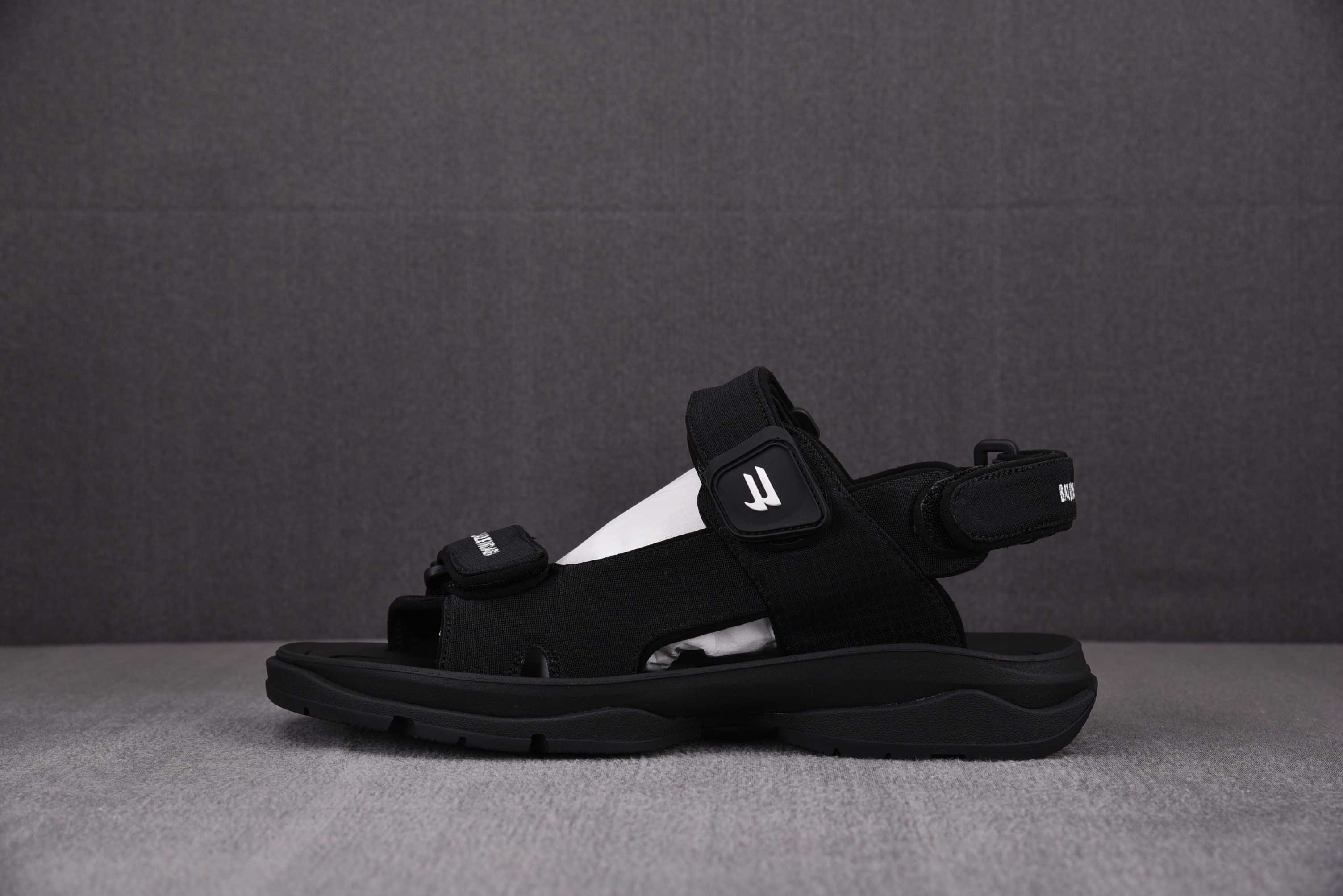 CY 발렌시아가 투어리스트 샌들 블랙 Balenciaga Tourist Sandals BLACK