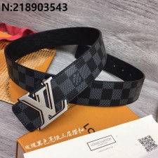 루이비통 삼색 LV로고 다미에 벨트 4cm LOUIS VUITTON