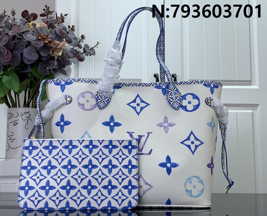 [88factory] 루이비통 네버풀 MM 모노그램 블루 M22979 31*28*14cm