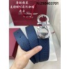 살바토레페라가모 엠보 로고 리버시블 레더 벨트 3.5cm 2컬러