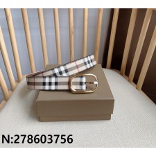 버버리 빈티지 체크 금장 벨트 3.0cm burberry