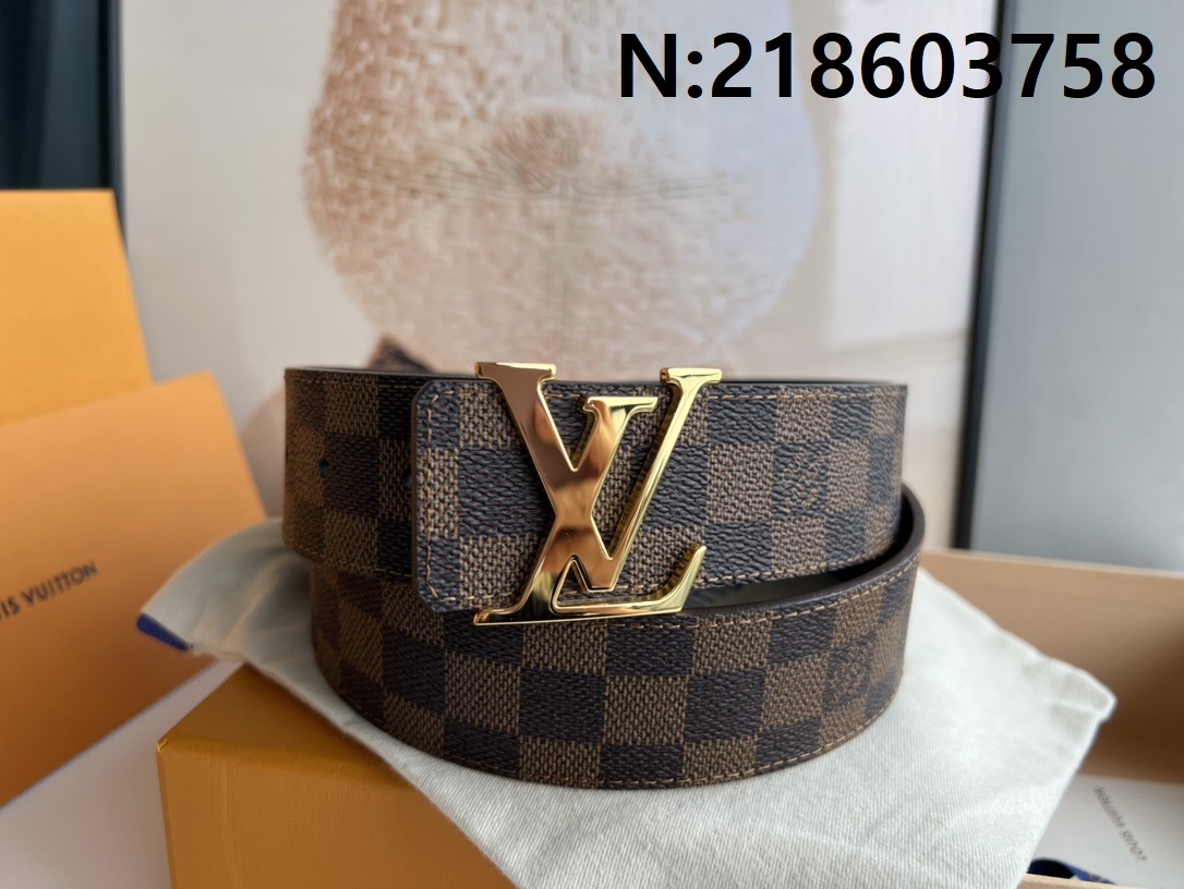 루이비통 LV 이니셜  다미에 클램프 벨트 40mm LOUIS VUITTON